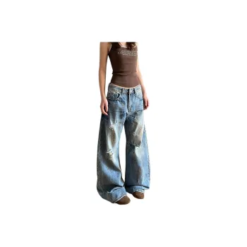 KVIV Jeans Men Vintage Blue 