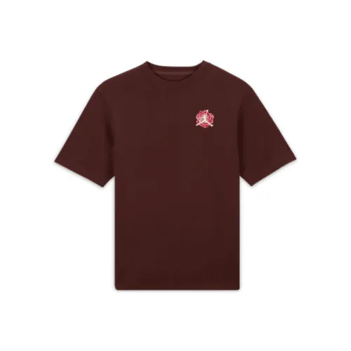 Jordan Set in Sleeve T Shirt Women's Coffee Asia Version