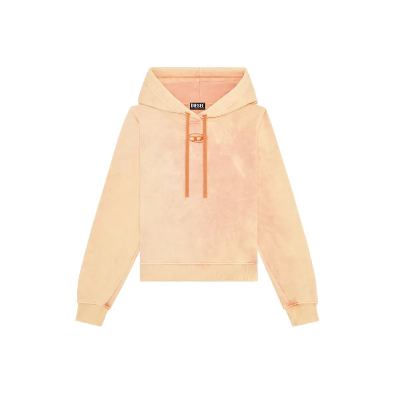 DIESEL Logo Plaque Washed effect Hoodie-0