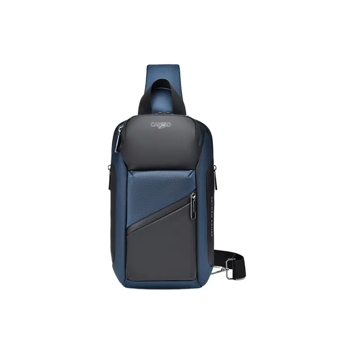 CARTELO Polyester Sling Bag Regular Men's Black/Gray/Blue-8