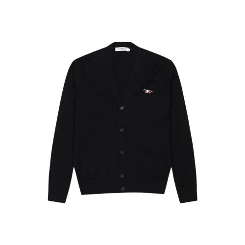 Maison Kitsune Tricolor Fox Patch Cardigan