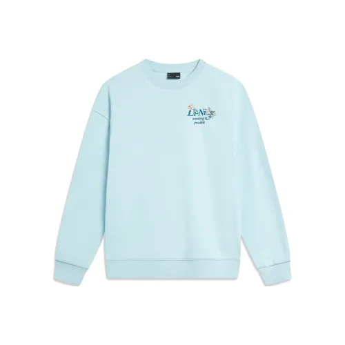 LiNing Sports Life Collection Sweatshirt Women's Light Belly Blue