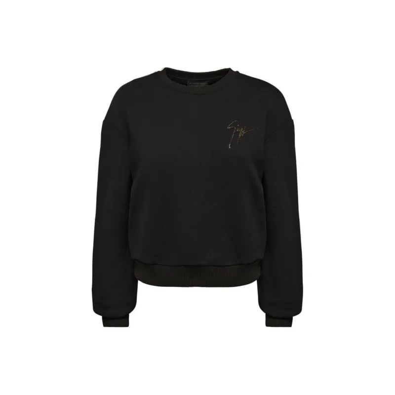 Giuseppe Zanotti Sauvanne Crystal logo Sweatshirt-0
