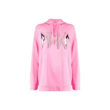 PINKO Mirrored logo Hoodie