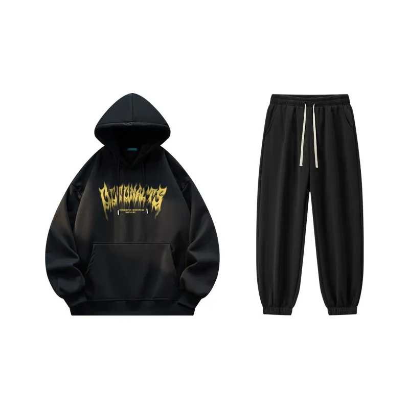 Small Columns Under The Sea Sweatshirt Set Unisex-4