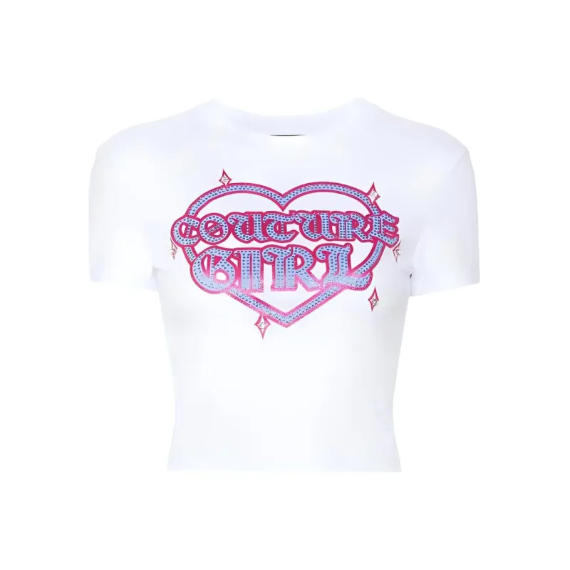 VERSACE JEANS COUTURE T Shirt Women's White-0