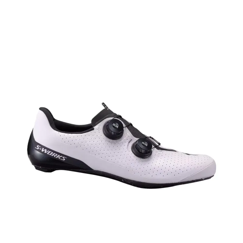 SPECIALIZED S Works Torch Shock Absorbers With Slip Resistant Features Low Top Cycling Shoes Men's White-1