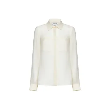 MaxMara Curved Hem Long Sleeved Shirt