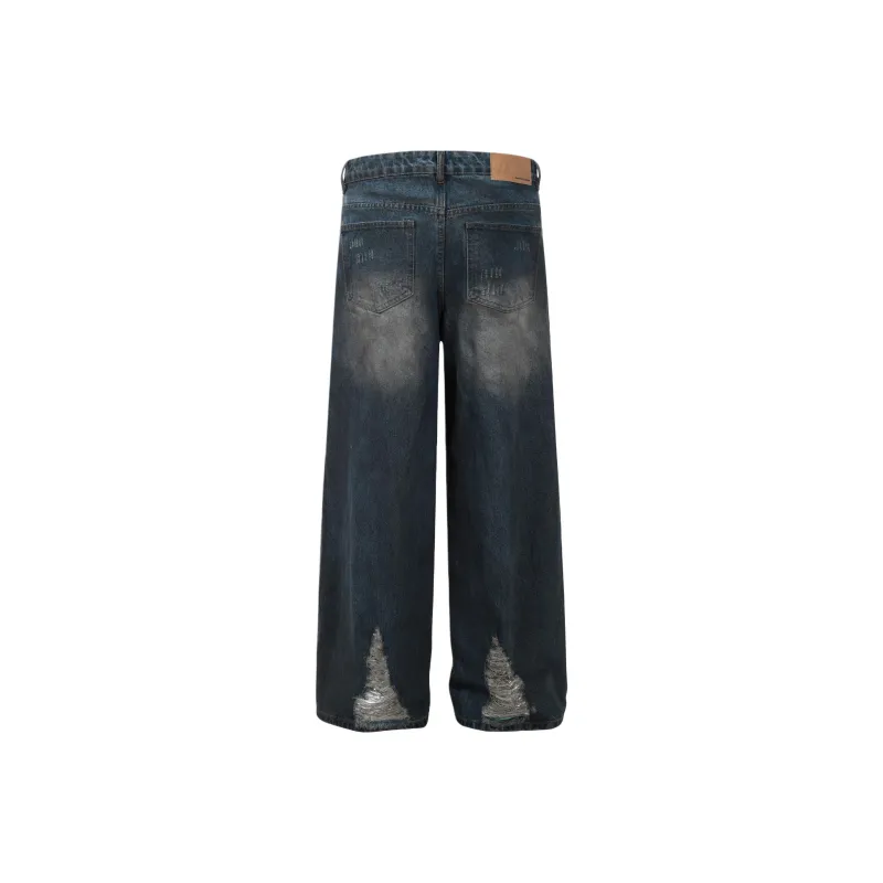 DUATOGE Jeans Men's Vintage Blue -6