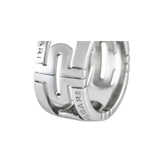 BVLGARI 18K White Gold Parentesi Ring-2
