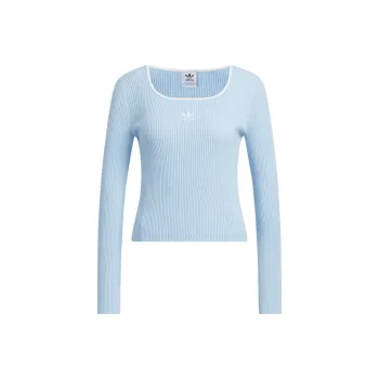 Adidas Originals ADICOLOR FW24 LS SWEATER Knitwear Women's Pink Blue