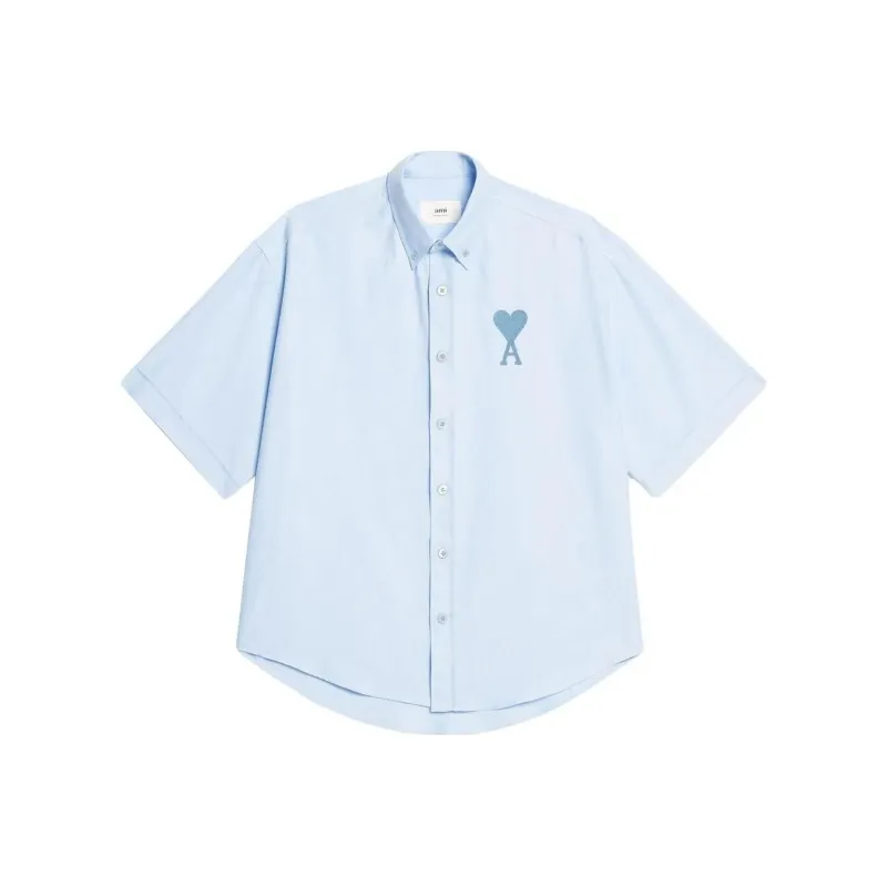 AMIPARIS De Coeur Shirt 'Sky Blue'-0