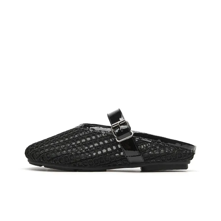 15 MINS Cut Out Quiet Closed Toe Slippers Women's-0