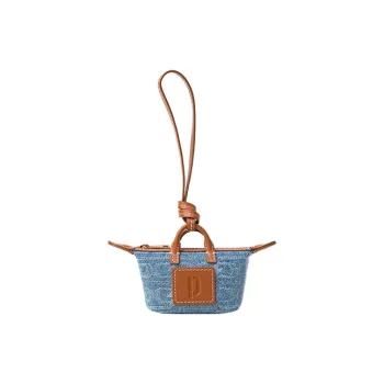 PECO Fabric Bag Attachment Earphone Case Unisex Denim Blue