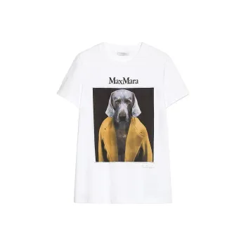 MaxMara Logo Printed Crewneck T Shirt