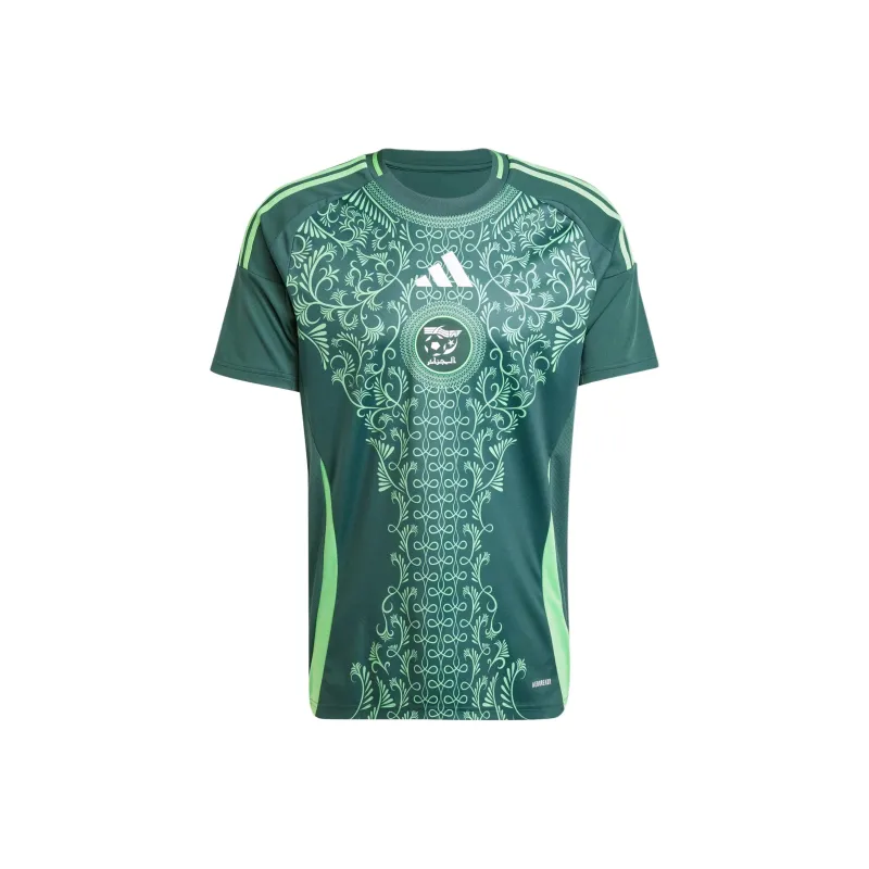 Adidas AEROREADY FW24 Algeria 24 Away Soccer Jerseys Men's Mineral Green-0