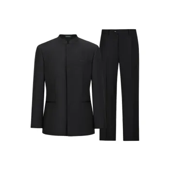BY CREATIONS Business Suits Men's Black