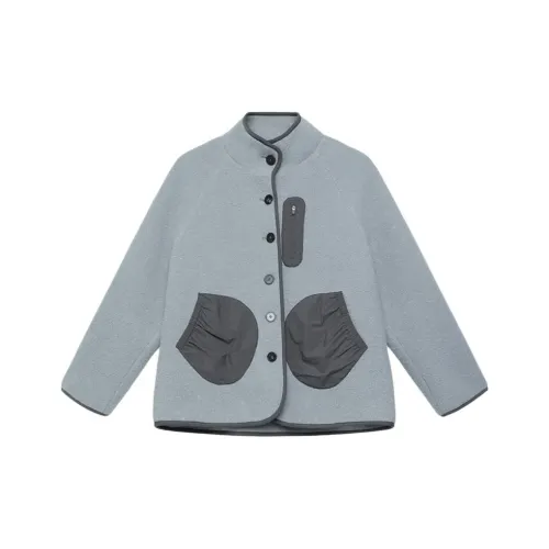 SEMICIRCLE Jackets Coats Women's Gray Blue
