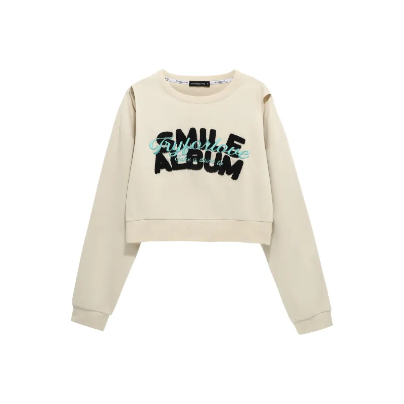 Tryforlove Sweatshirt Women's Apricot-0