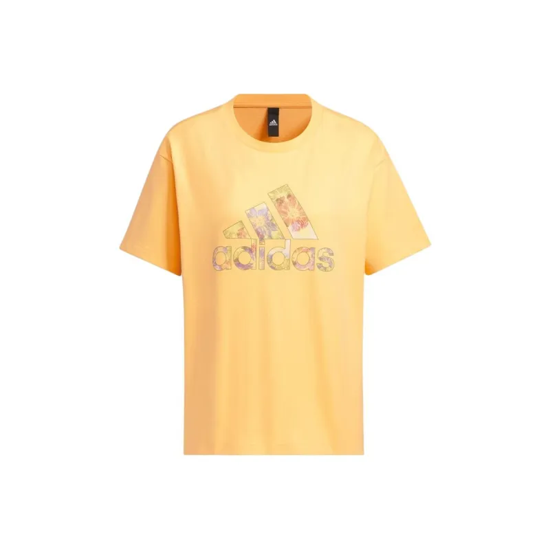 Adidas Regular T Shirt Women's Yellow-0