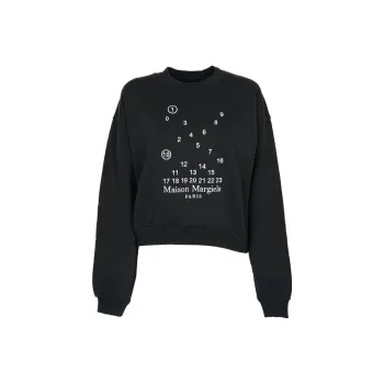 Maison Margiela Numbers motif Cotton Sweatshirt