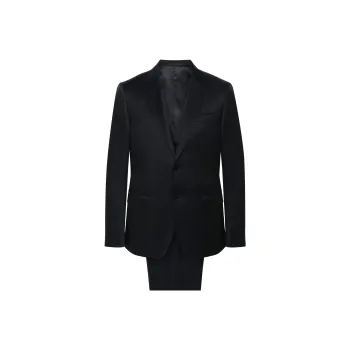 Ermenegildo Zegna Single Breasted Straight Leg Tailored Suit