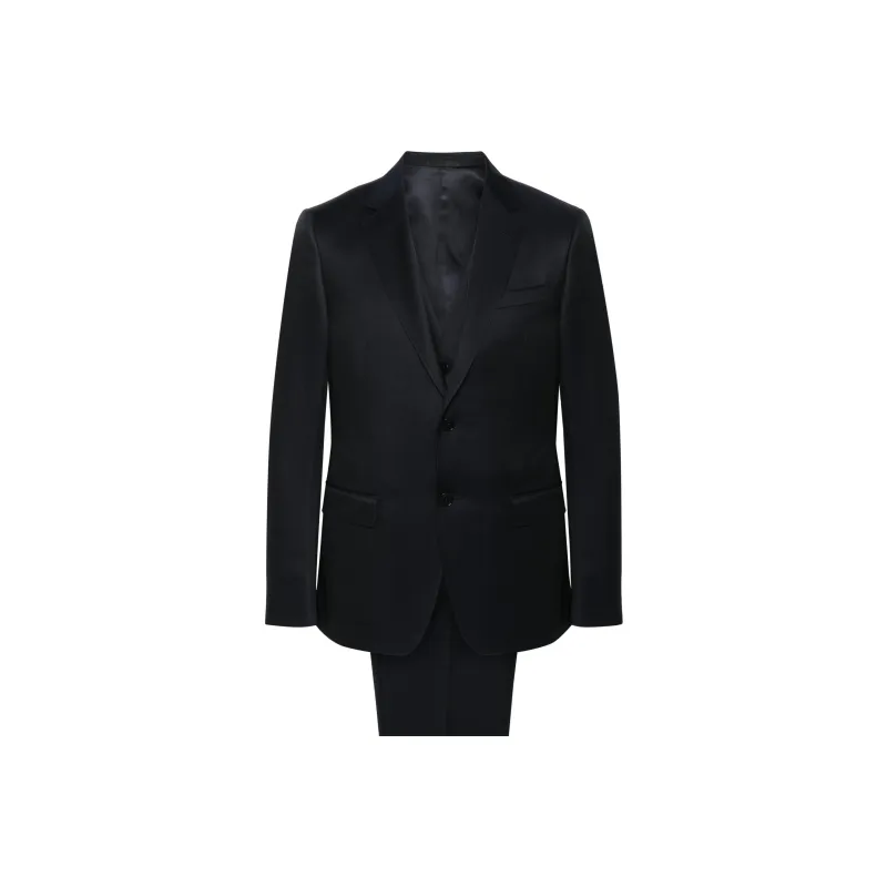 Ermenegildo Zegna Single Breasted Straight Leg Tailored Suit-0