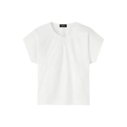 A.P.C 화이트 여성 셔츠