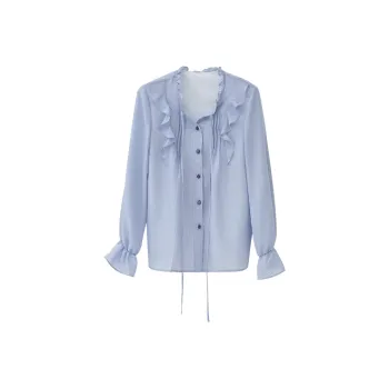 ANNECHEN Shirt Women's Sky Blue