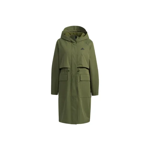 Adidas Tech Jkt Long Jacket Women's Army Green