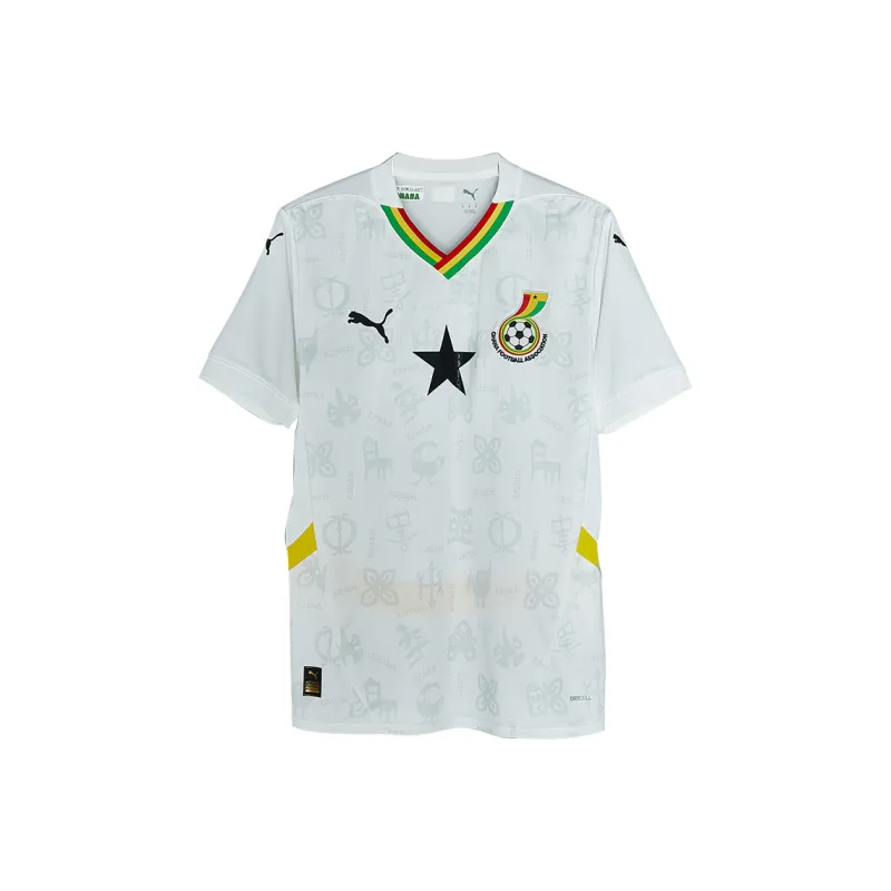 PUMA Soccer Jersey Men's White/Bailey Yellow-0