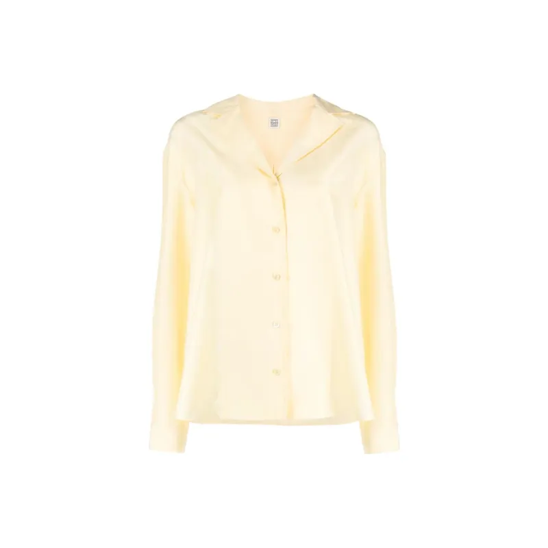 TOTEME Long-sleeved Silk Shirt-0