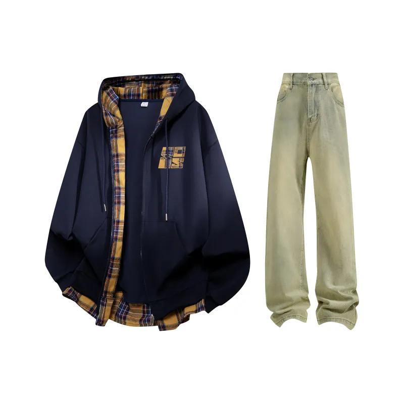 THREEAGAINTHR33 Sweatshirt Set Unisex-16