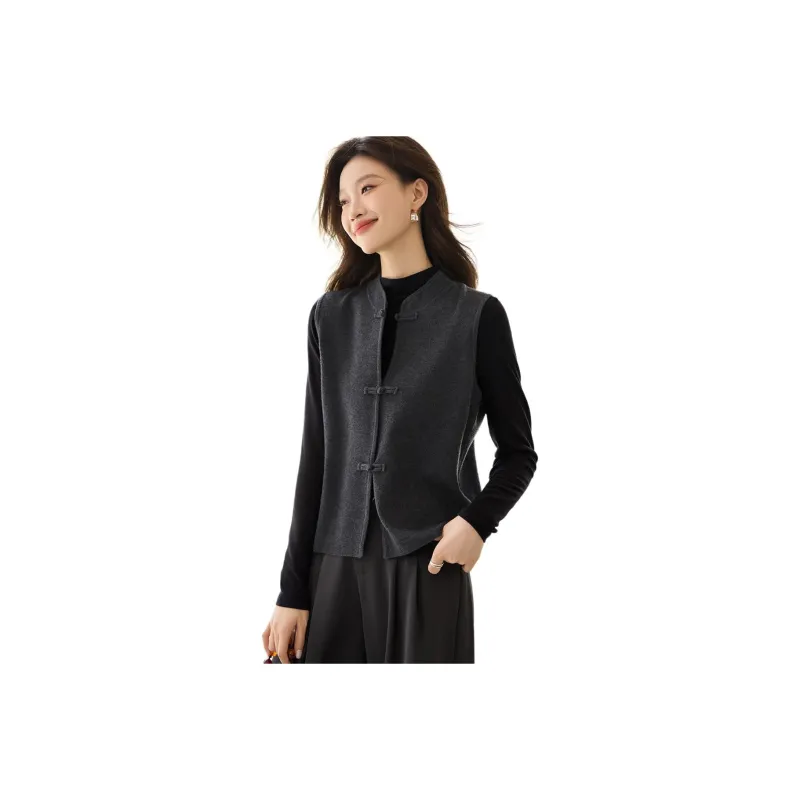 Mo Han Yi Mei Knitwear Women's Gray-0