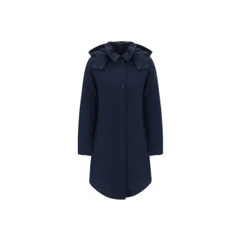 WOOLRICH Logo Patch Hooded Parka