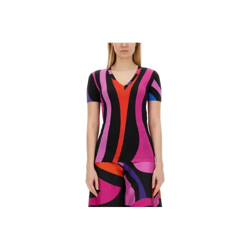 EMILIO PUCCI Marmo-print Satin T-shirt