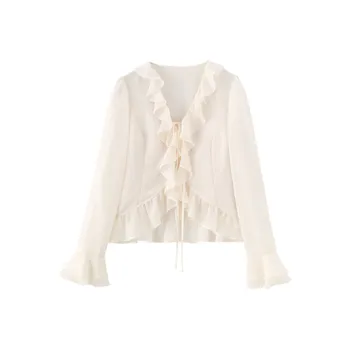 Miss Chipmunk Chiffon Shirts Women's Pearl Pink