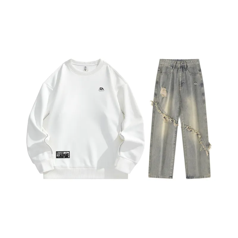 Crayon Shinchan Sweatshirt Set Unisex-6