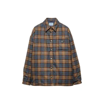 PRADA Checked Wool twill Lumberjack Jacket
