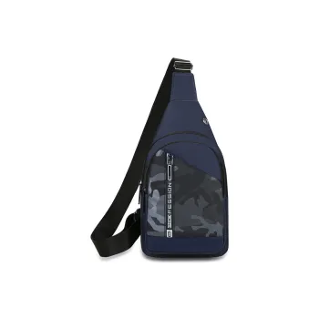H YXIANG Nylon Fabric Sling Bag Regular Men's Gray/Black/Army Green/Dark Blue