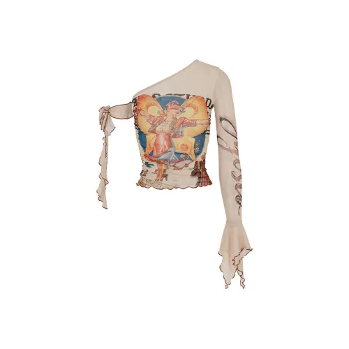 JYOSEI T Shirts Women's Light Brown