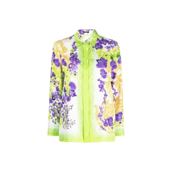 VERSACE SS23 Holiday Shirts Women's Green