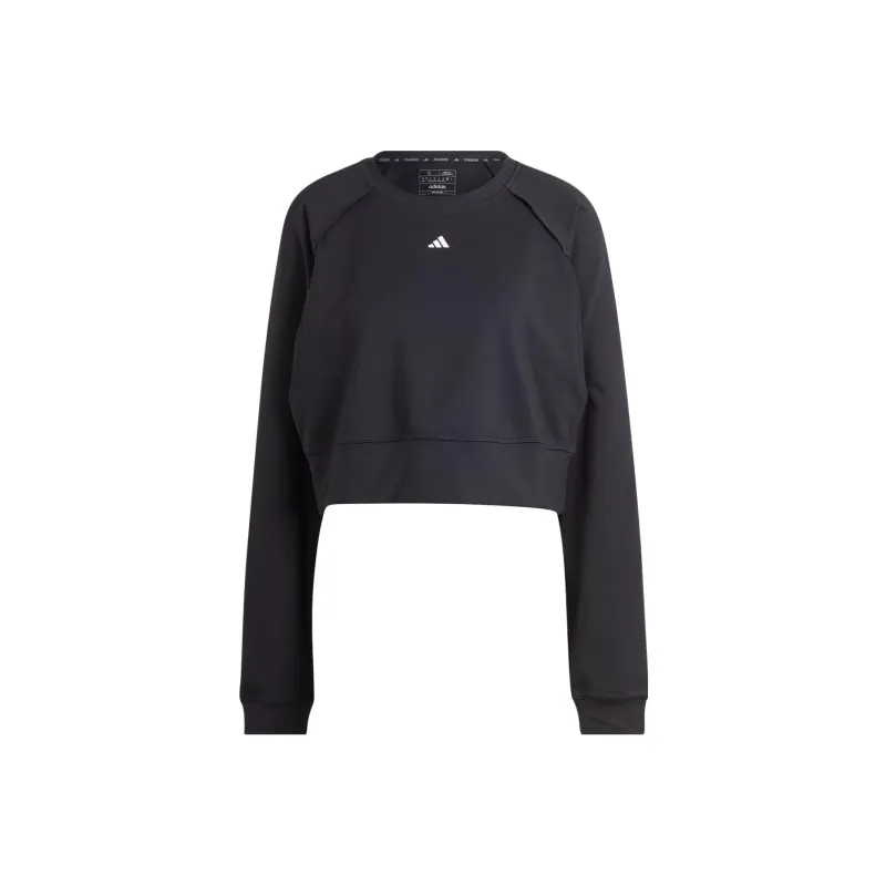 Adidas AEROREADY Sweatshirts Women's Black-0