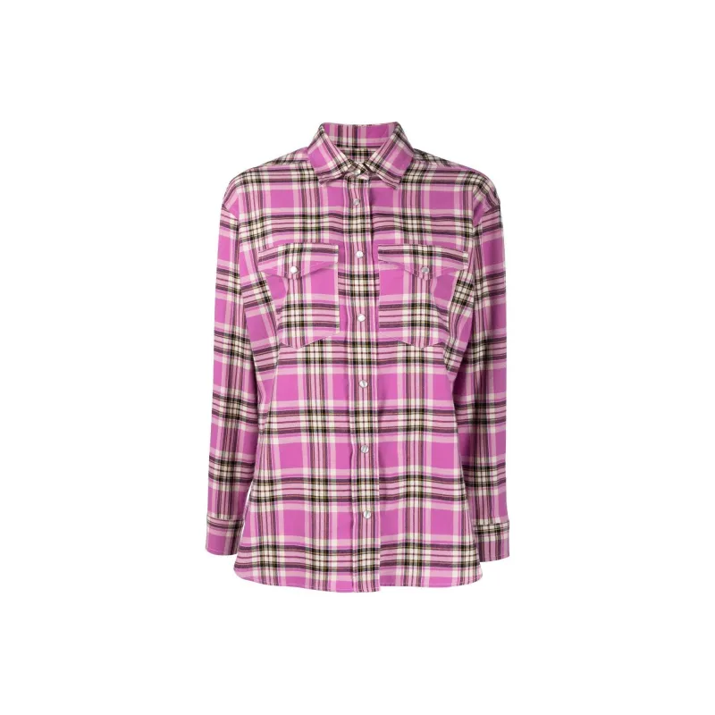 ISABEL MARANT ETOILE Mayola Plaid Cotton Shirt-0