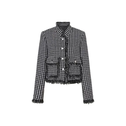 MOCO Jackets & Coats Women's Black White Plaid