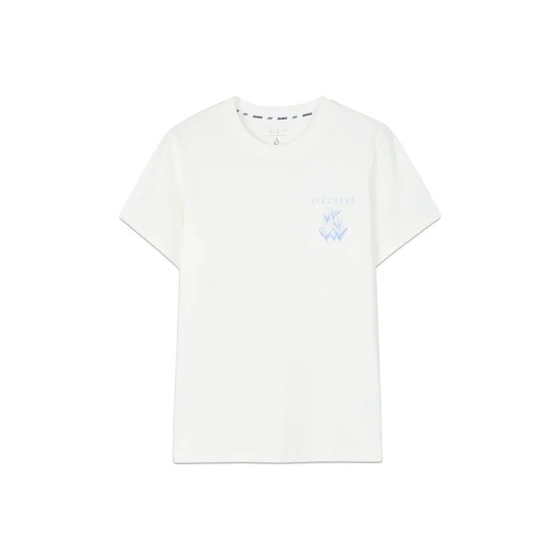 Skechers Sports Alliance Series Regular T Shirt Women's Marshmallow White-0