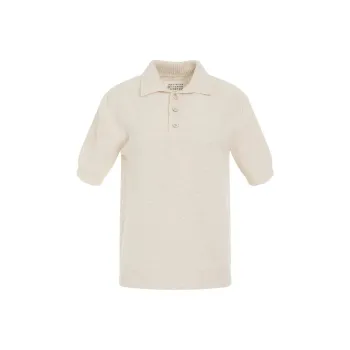 Maison Margiela Short Sleeved Knitted Polo Shirt
