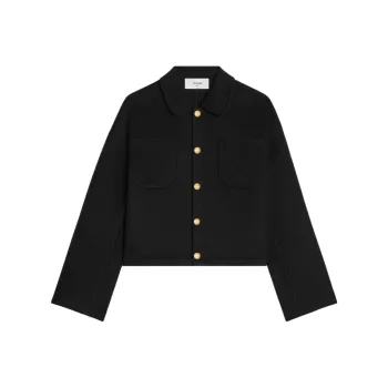 CELINE Cardigan Jacket In Double Faced Cashmere