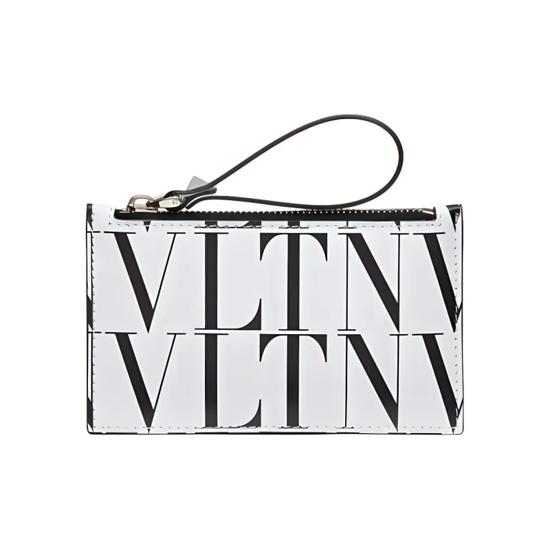 Valentino Calfskin Card Holder Card Holder Men's White-0