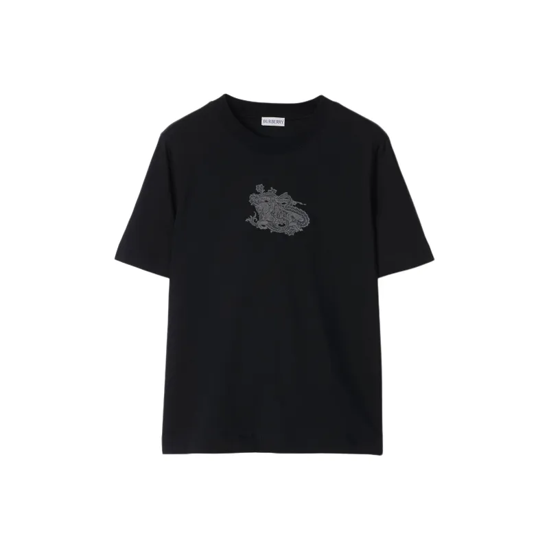 Burberry Paisley Ekd Crewneck T Shirt-0